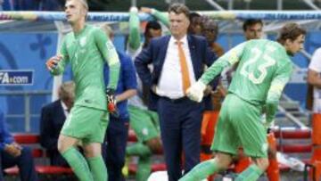 Cillessen y Van Gaal, en el pasado Mundial de Brasil