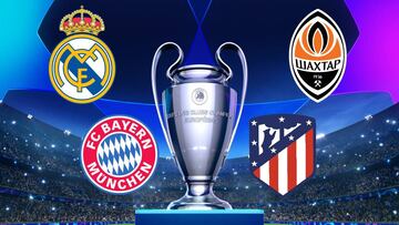 Champions League online: dónde ver el Real Madrid - Shakhtar y Bayern - Atlético Madrid