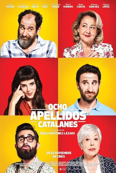 Dirigida por Emilio Martínez-Lázaro y estrenada en 2015. Secuela de 'Ocho apellidos vascos'. Amaia (Clara Lago) tras romper con Rafa (Dani Rovira) se ha enamorado de un catalán (Berto Romero). Koldo (Karra Elejalde), el padre de Amaia, disgustado, busca en Rafa un aliado para evitar que acaben juntos. 

 