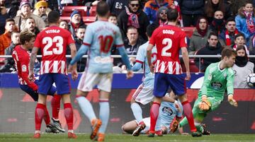 Griezmann marca el 1-0.