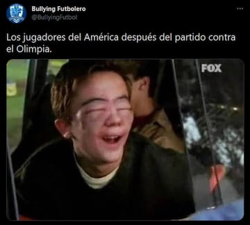 Los memes tundieron a patadas al Olimpia por su actuación frente al América