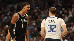 Wembanyama le da a Flagg la primera lección en la NBA