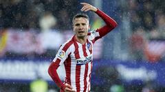 Sa&uacute;l, durante el partido contra el Eibar. 