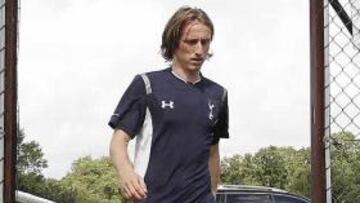 Modric, con rostro serio.