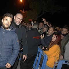 Plantilla y directiva del Hércules salen escoltados del Rico Pérez