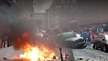 Graves disturbios en Bilbao antes de la final: una joven, hospitalizada