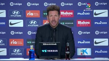 Simeone: "No voy a cambiar; siento un fútbol en el que cada partido puede ser el último"