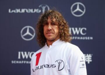 Puyol durante el Laureus Shanghai Football Campus Tour 2015.