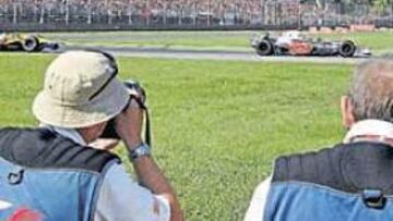Fotógrafos en el GP de Italia