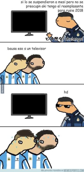 Los memes de la derrota de Argentina sin Messi en Bolivia