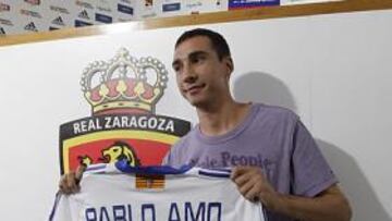 <strong>PRESENTACIÓN.</strong> Pablo Amo, nuevo jugador del Real Zaragoza.