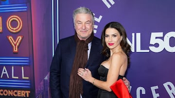 NEW YORK, NEW YORK - FEBRUARY 14: Alec Baldwin and Hilaria Baldwin attend SNL50: The Homecoming Concert At Radio City Music Hall Red Carpet Arrivals at Radio City Music Hall on February 14, 2025 in New York City. (Photo by Sean Zanni/Patrick McMullan via Getty Images)