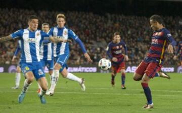 05/01/16  PARTIDO IDA OCTAVOS COPA DEL REY
BARCELONA -  ESPANYOL 
GOL 4-1 NEYMAR 