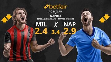 AC Milan vs. SSC Napoli: horario, TV, pronósticos, estadísticas y clasificación