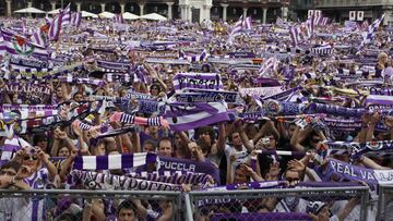 La afición del Valladolid está con ganas de lograr el esperanzado ascenso. A pesar de la ventaja, no se fían del Numancia.