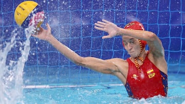 Laura Ester, guardameta de la selecci&oacute;n espa&ntilde;ola de waterpolo.