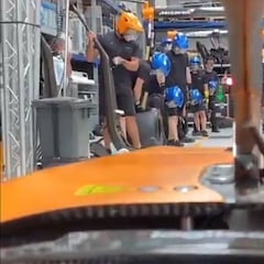 Sainz vuelve a subirse al McLaren tras su fichaje por Ferrari