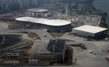 Vista aérea del Parque Olímpico de Río 2016.