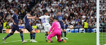 El primero de los goles de Rodrygo a los 'citizens'.