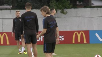 La Croacia de Modric sigue preparándose para jugar ante Rusia