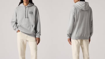 Sudadera con capucha Levi's de color gris para hombre de oferta en Amazon