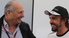 Ron Dennis y Fernando Alonso.