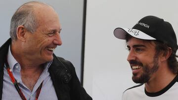 Ron Dennis y Fernando Alonso.