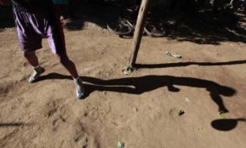 Escuela de boxeo en la comunidad ind¨ªgena de Pacayita en la ciudad de Masaya, Nicaragua.