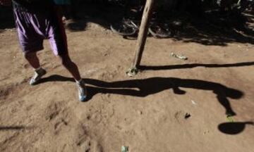 Escuela de boxeo en la comunidad indígena de Pacayita en la ciudad de Masaya, Nicaragua.