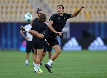 Real Madrid training in Filipo II Stadium in Skopje