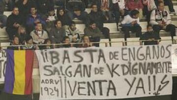 <b>PETICIÓN. </b>La afición del Rayo pide a Ruiz-Mateos que solucione cuanto antes la situación del club.