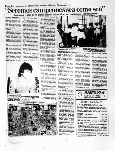 Gran nota del periódico El Espacio en la concentración de Zipaquirá