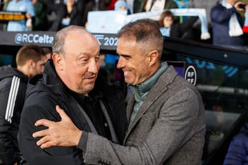 Garitano, con Benítez.