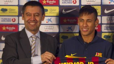 Bartomeu, en la presentación de Neymar.
