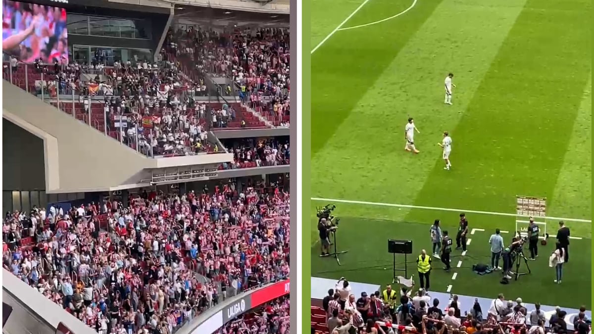 Va a traer cola: solo tres jugadores del Madrid fueron a saludar a la afición del Madrid en el Metropolitano