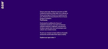 Pinterest presenta 220, su división de proyectos internos
