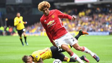 Marouane Fellaini con el Manchester United.