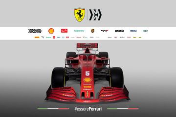 En el nuevo Ferrari han estrechado la parte trasera del monoplaza, que es continuista. Vettel y Leclerc, las dos bazas de Maranello para luchar por el Mundial.