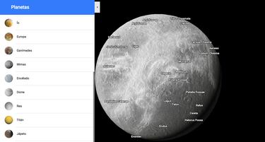 Puedes ver las lunas de Saturno desde Google Maps