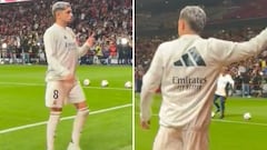 DAZN captó este momentazo entre Valverde y el Metropolitano antes del partido