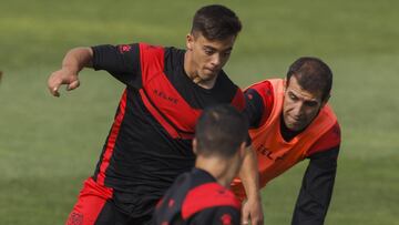 Fran Beltr&aacute;n, durante un entrenamiento.
 