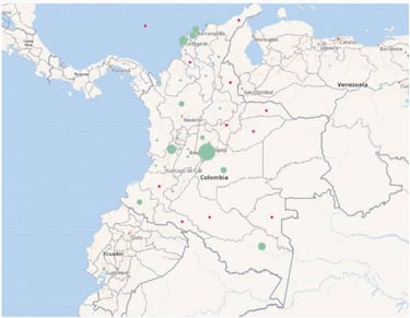 Mapa de casos y muertes por coronavirus por departamentos en Colombia: hoy, 2 de junio