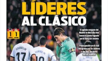 Liderato y árbitos en la prensa de Barcelona