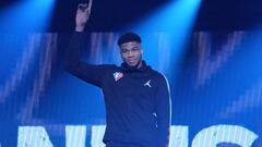 Giannis Antetokounmpo meets his NBA inspiration