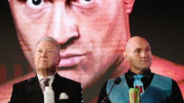 Tyson Fury acudió al Tottenham Hotspur Stadium para presentar el combate contra Arslanbek Makhmudov.
Action Images via Reuters/John Sibley