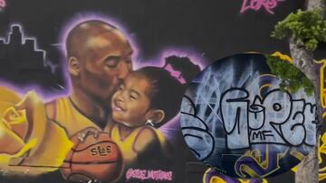 Luka Doncic hace generoso donativo para restaurar mural vandalizado de Kobe y Gigi