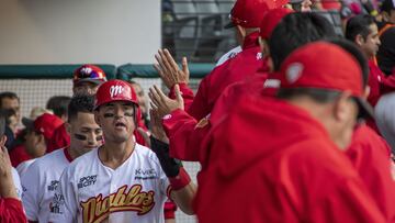 Jorge Cantú durante un encuentro de Diablos Rojos