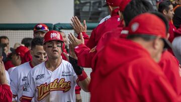 Jorge Cantú durante un encuentro de Diablos Rojos