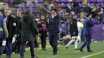 Solari dirigió al Madrid en Pucela.