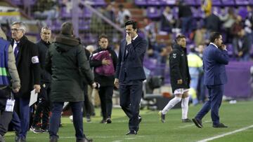 Solari dirigi&oacute; al Madrid en Pucela.